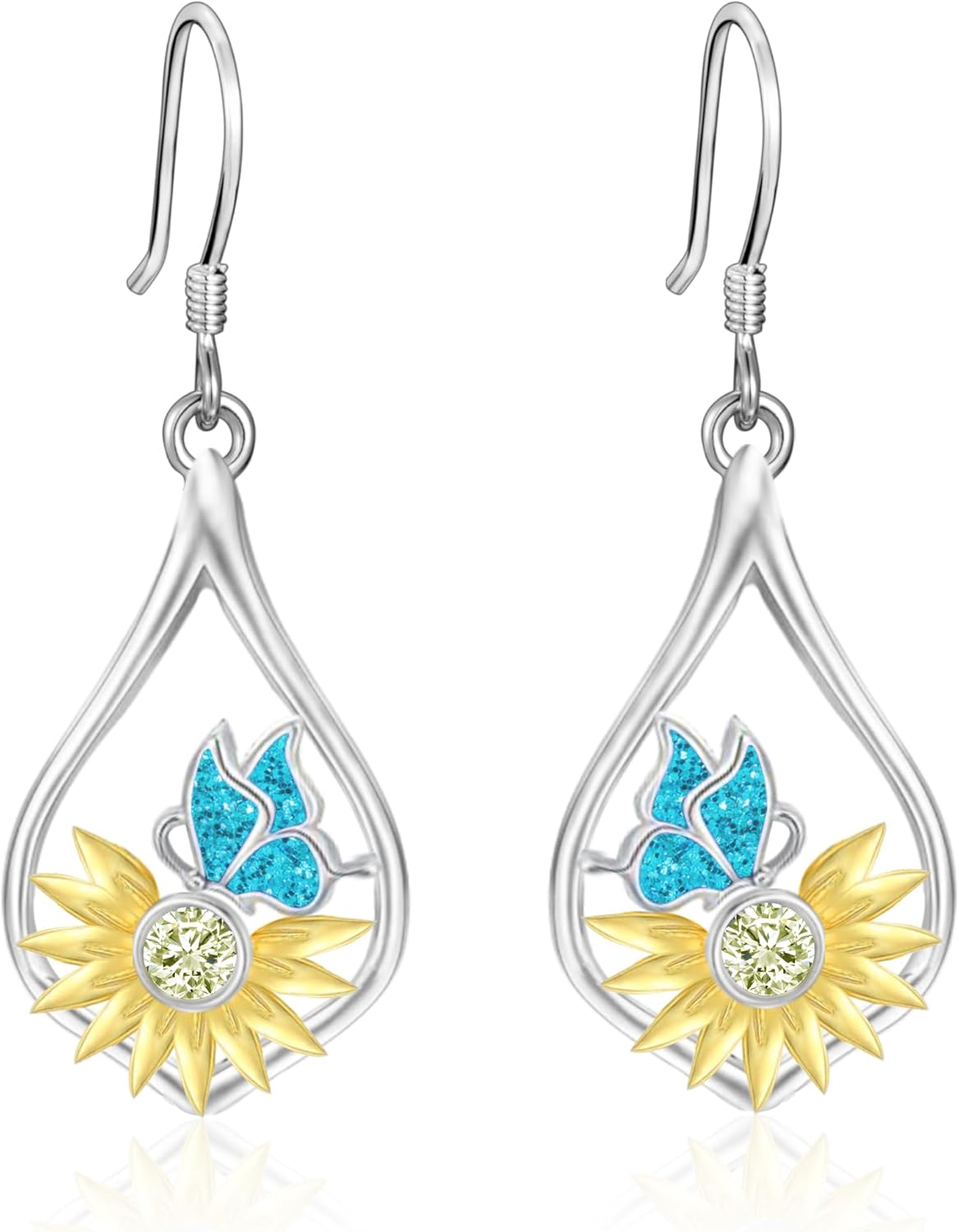 Sterling Phoenix & Duck Dangle Earrings - Unique Animal Earrings for Women for Christmas or Birthday