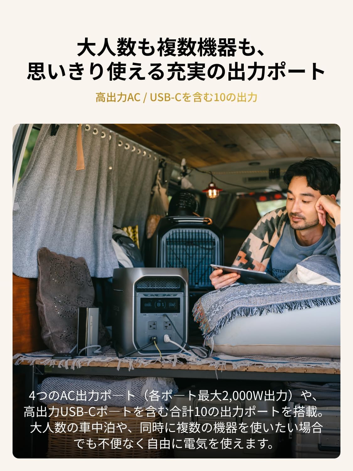 EcoFlow DELTA 3 Max Plus with multiple devices connected