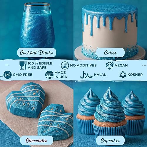 Miniatura 5 de Polvo brillante comestible para pasteles, polvo comestible para pasteles, polvo comestible para pasteles, polvo comestible brillante para