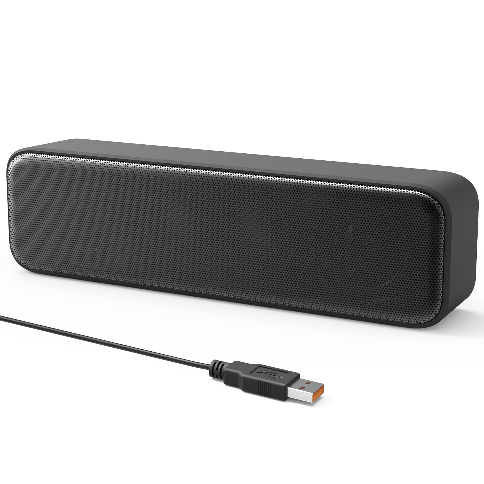 LIELONGREN USB Computer Speaker, Laptop 3 Watts Speaker With Stereo Sound & Enhanced Bass, Portable Mini Sound Bar For Windows Pcs, Desktop Computer And Laptops,Black-image-16