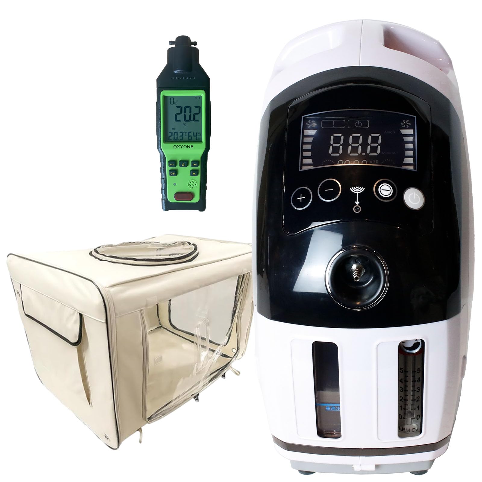 ペット 酸素濃縮器 MAF mini2.5 ユニコム 酸素濃度計 酸素室セット Amazon | 【中型犬以上対応】ペット 高性能 酸素発生器『酸素室M
