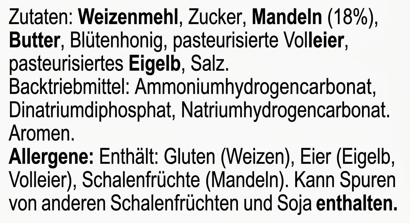 minafood Bundle für Cantuccini alle Mandorle 3er Set 8g + Notizblock