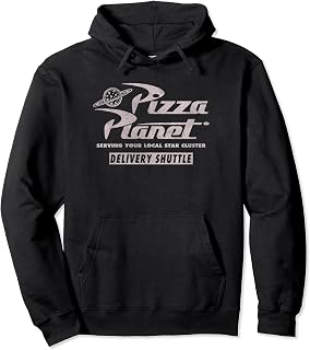 Disney Pixar Toy Story Pizza Planet Silver Delivery Shuttle Pullover Hoodie