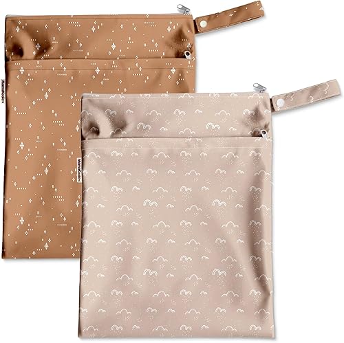 Miniatura 7 de Mama Koala Pañales de tela para bebé 3.0 con 6 insertos, con 2 bolsas reutilizables para húmedo y seco