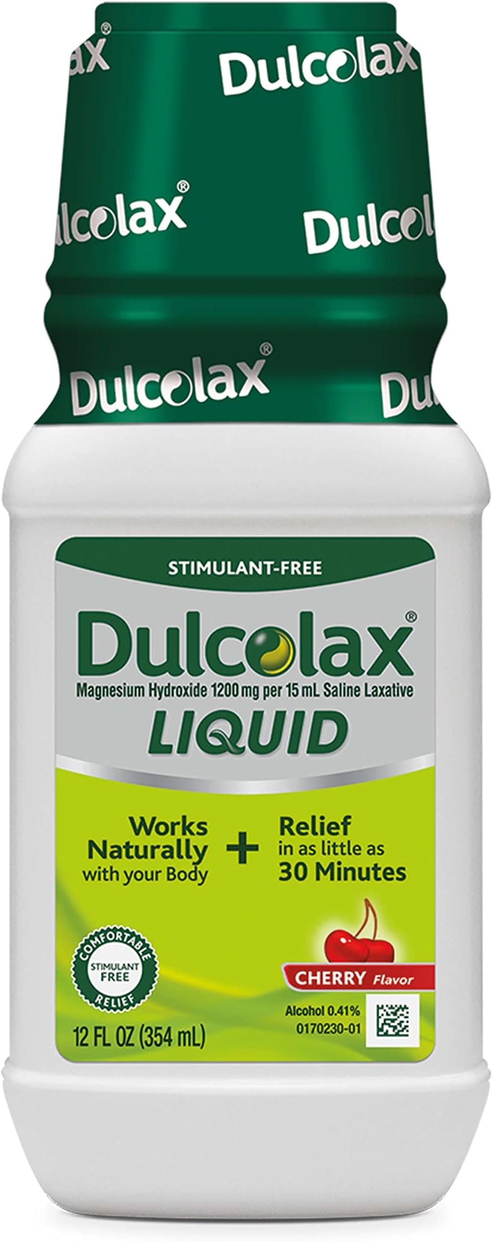 Soft Chews Saline Laxative Mixed Berry (30ct) 1200mg + Dulcolax Liquid Laxative, Stimulant Free, Cherry, 12 oz