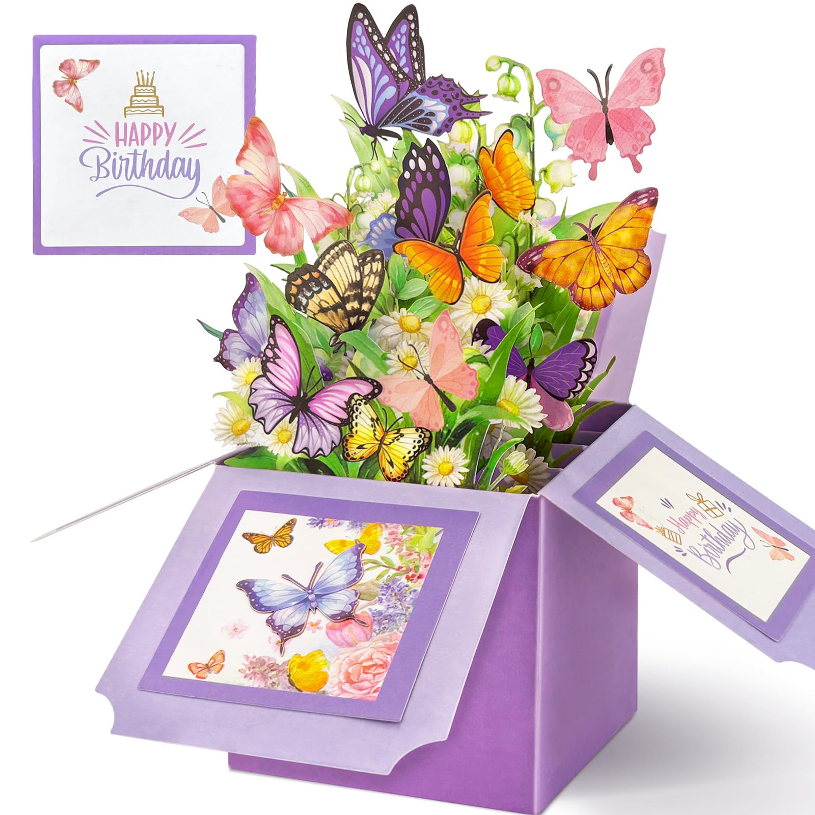 Butterfly Pop Up Birthday Card - Beautiful & Unique -1