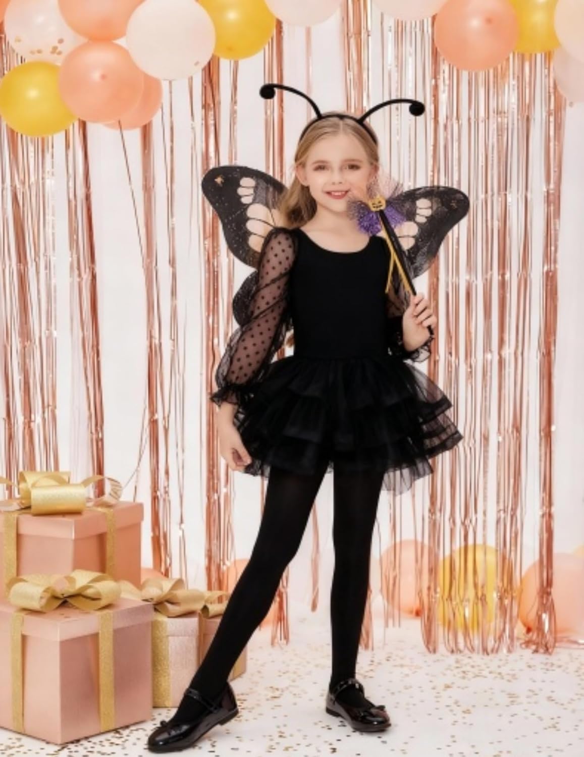 Zaclotre Ballet Leotards for Girls Mesh Long Sleeve Toddler Tutu Dress Dance Outfit Ballerina Costume - Image 5