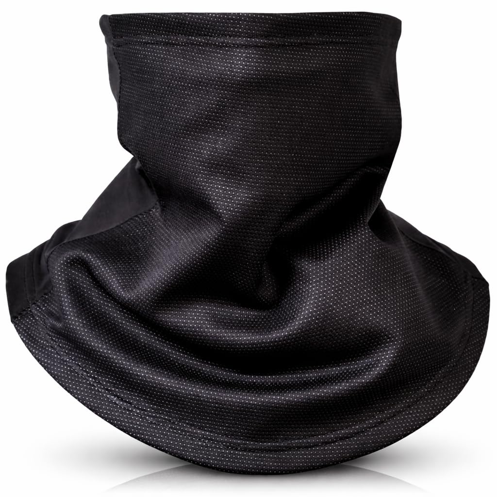 Sterling Sports Unisex Black Thermal Snood Neck Warmer Fleece Tube For Women Men And Kids, Winter Face Cover For Motorcycle Ski Running, Soft Neck Gaiter Scarf For Cold Weather Outdoor Activities| Gaiters For Men Womens Snoods