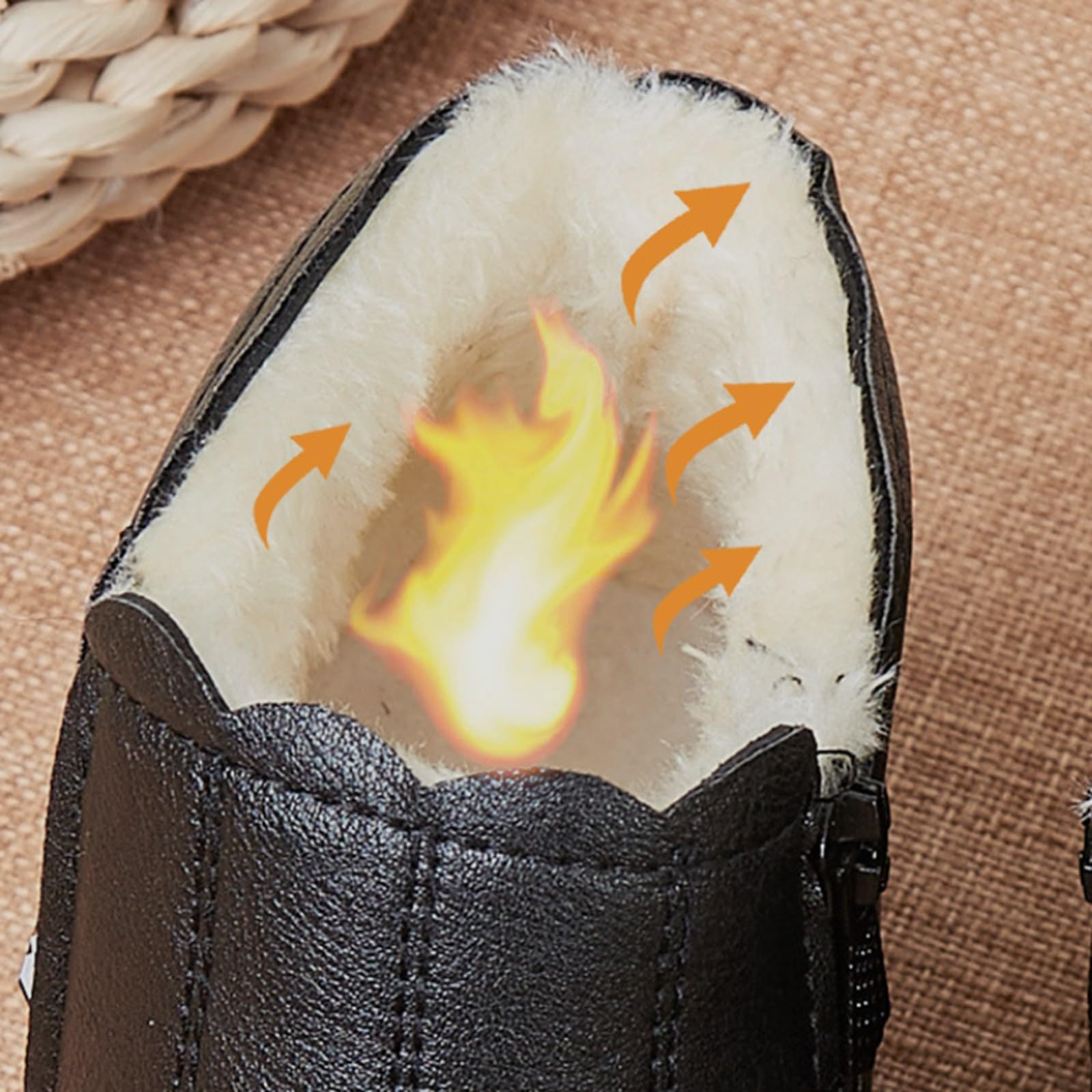 Generisch Scarpe ortopediche, stivali da donna, scarpe da ginnastica invernali, comode e antiscivolo, stivali corti
