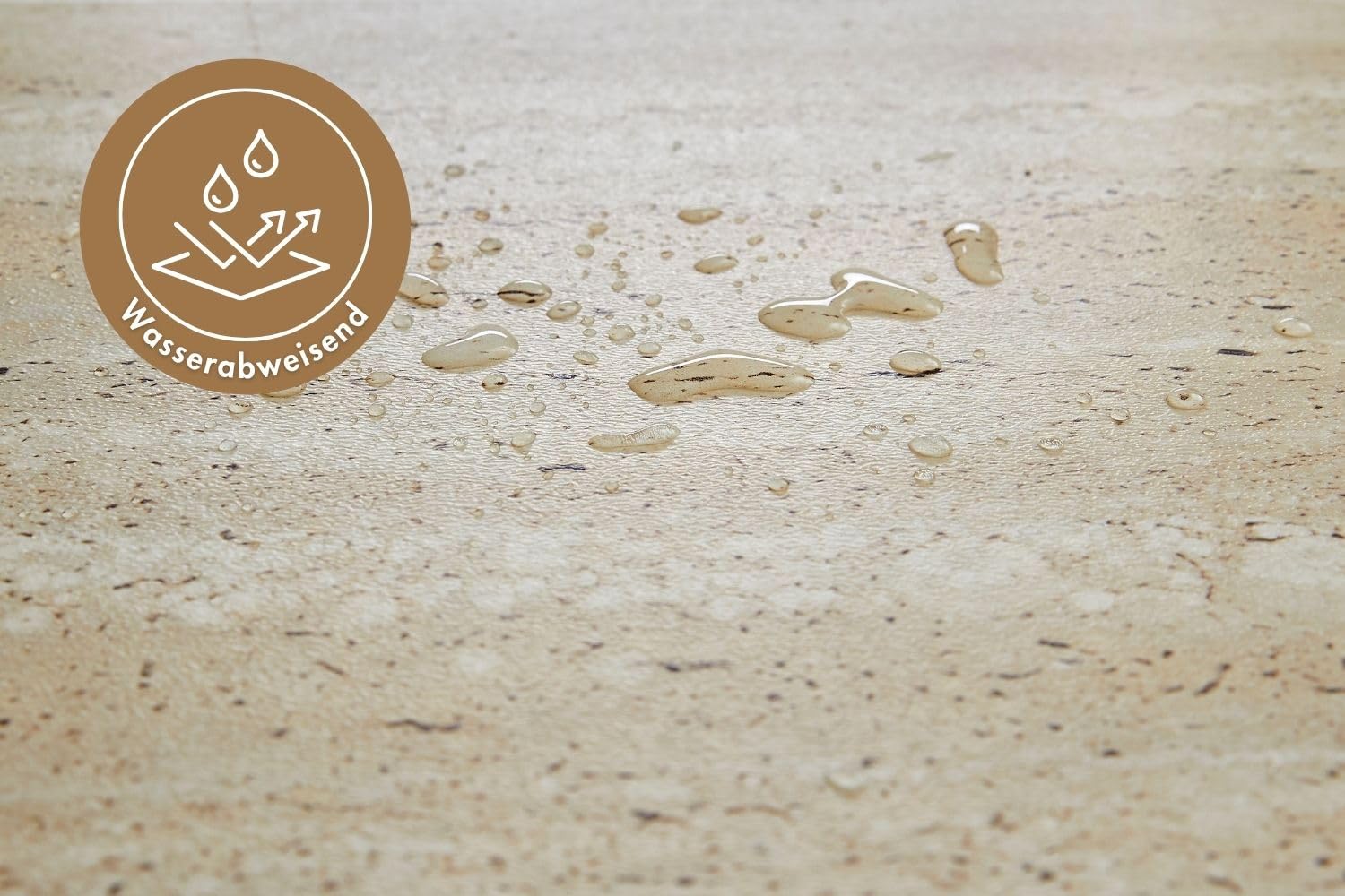 misento selbstklebende Fliesen aus PVC in Marmoroptik Beige | 24 Klebefliesen (4,46 m²) | Bodenfliesen | wasserabweisend & feuchtigkeitsbeständig | Vinyl Fliesen für Bad & Küche | 1,5 mm Stärke