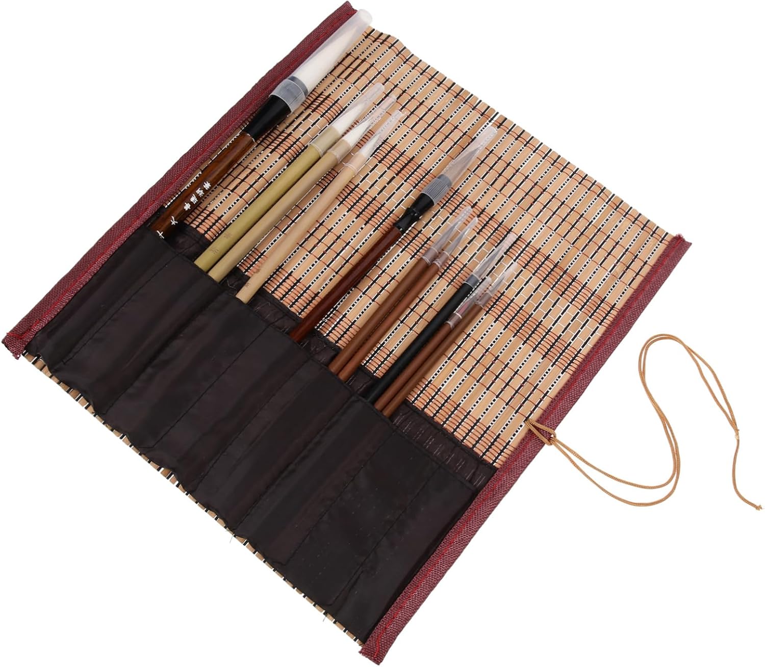 Homoyoyo 10pcs Chinese Calligraphy Brush Writing Brush Painting Sturdy Materials for Boys and Girls Beginners