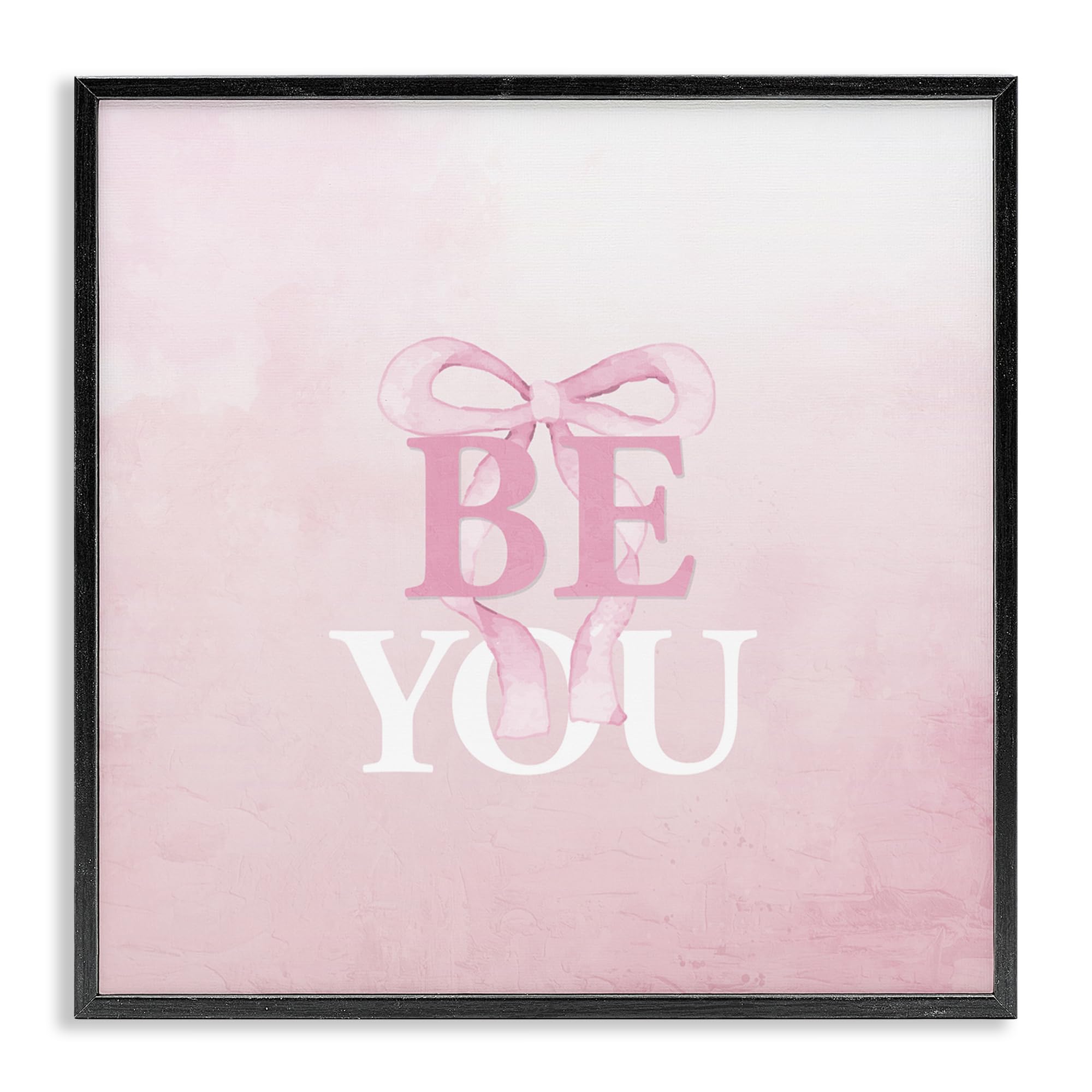 Giclée encadrée Be You Stupell Industries pour rompre la monotonie d'un mur blanc uni
