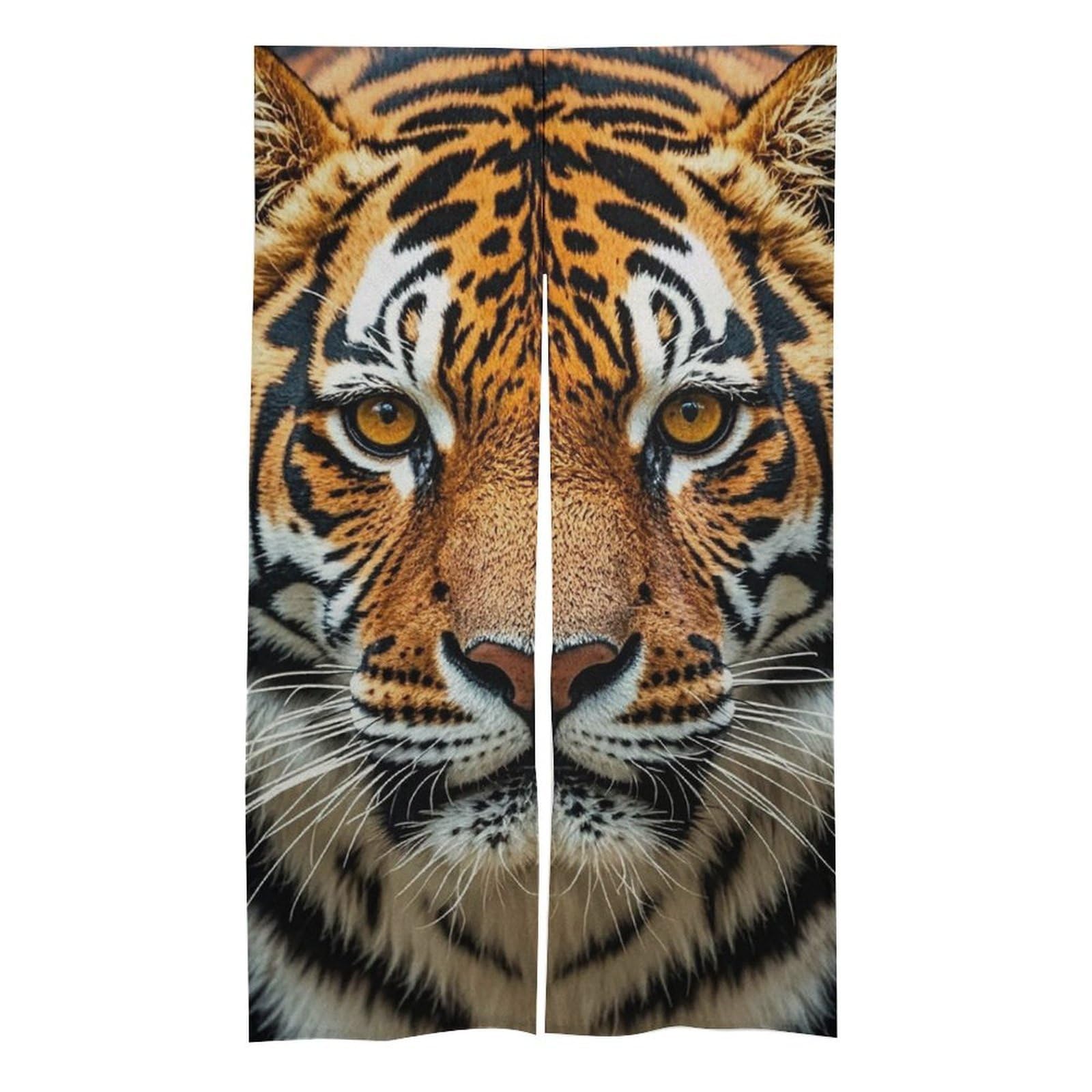 Rideau de porte tigre féroce 145x43cm fendu déco chambre