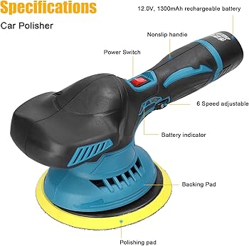 Amazon.co.jp: ポリッシャー,JUANZI 6 インチ電気自動車ポリッシャー高