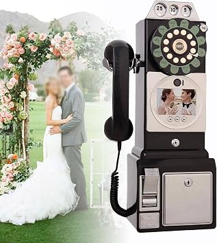 64GB Audio Guest Book Wedding Phone Record Customized Audio Messages with GuestBook Preserve Your Special Occasions for a Variety of Memorable Party Occasions,Black