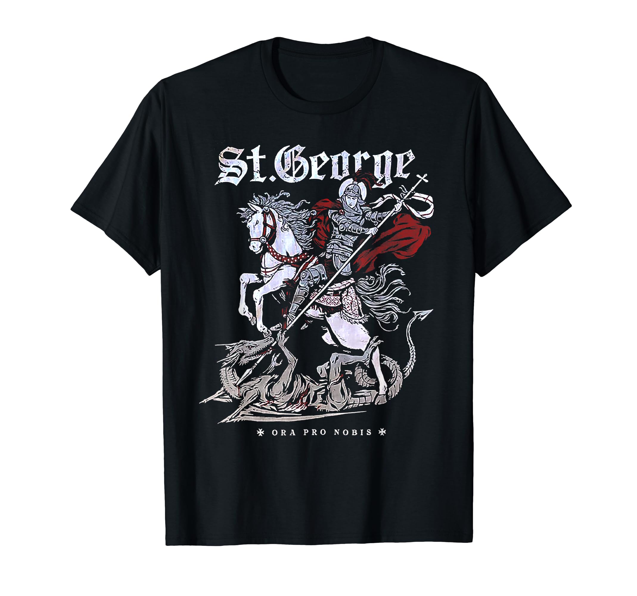 Funny St. George and the Dragon Tee ShirtSt. George and the Dragon T-ShirtOEKO-TEX STANDARD 100
