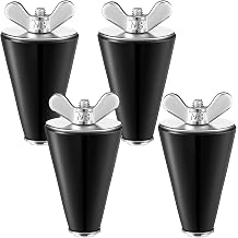 4 Pcs 1 to 1 1/2 7-10 Universal Pool Winterizing Plug, Rubber Stopper & Stainless Steel Head, Swimming Pool Winter Expansion Plugs for Preventing Leaks & Cracking Plumbing