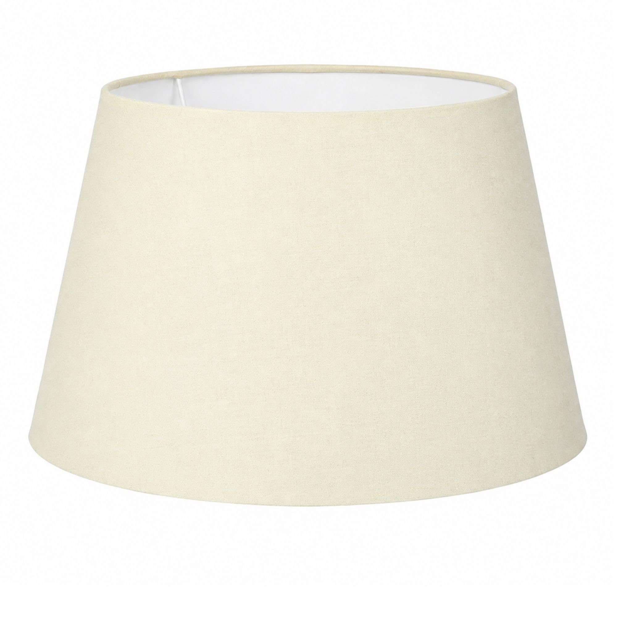 Cotton Drum Lampshade 35cm Dia' (Cream)