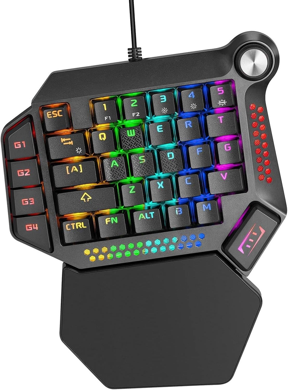 WOMGKDA Keyboard Mouse Combo for PC Gamers, RGB Backlit USB Imitation Mechanical Gaming Keyboard with Rainbow Light Gamer Set