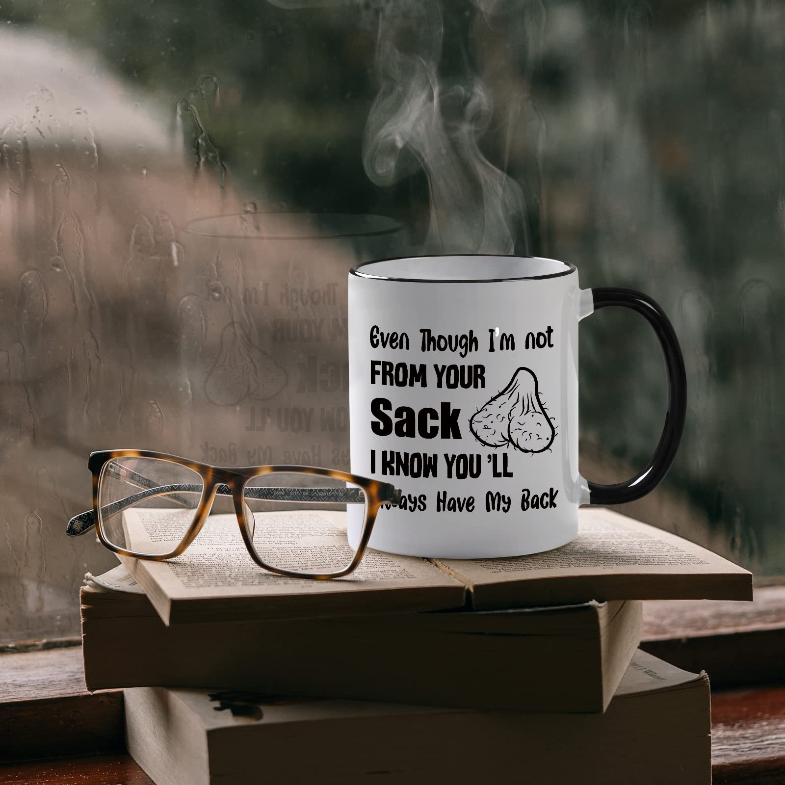 Tazza da caffè divertente con scritta Bonus Dad, regalo per il patrigno - Italia