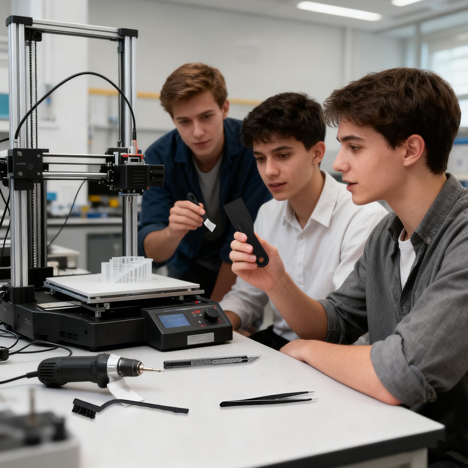 Herramientas De Impresión 3D Suministros de Postprocesado Completos | Cortador de Alambre y Taladro para Impresora 3D Para Principiantes Profesionales Aficionados Ingenieros Hogar Estudio Taller