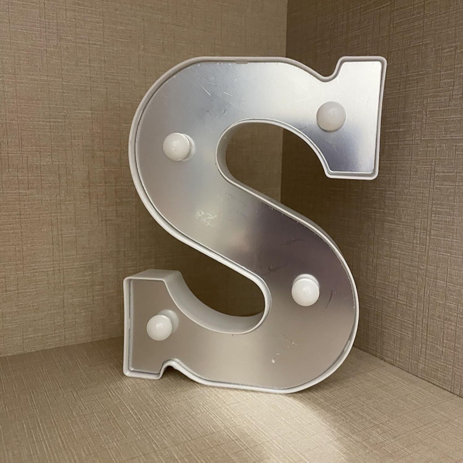 LED Marquee Letter Lights, Light Up Letters Glitter Alphabet Letter Sign Battery Powered for Night Light Birthday Party Wedding Girls Gifts Home Bar Christmas Decoration