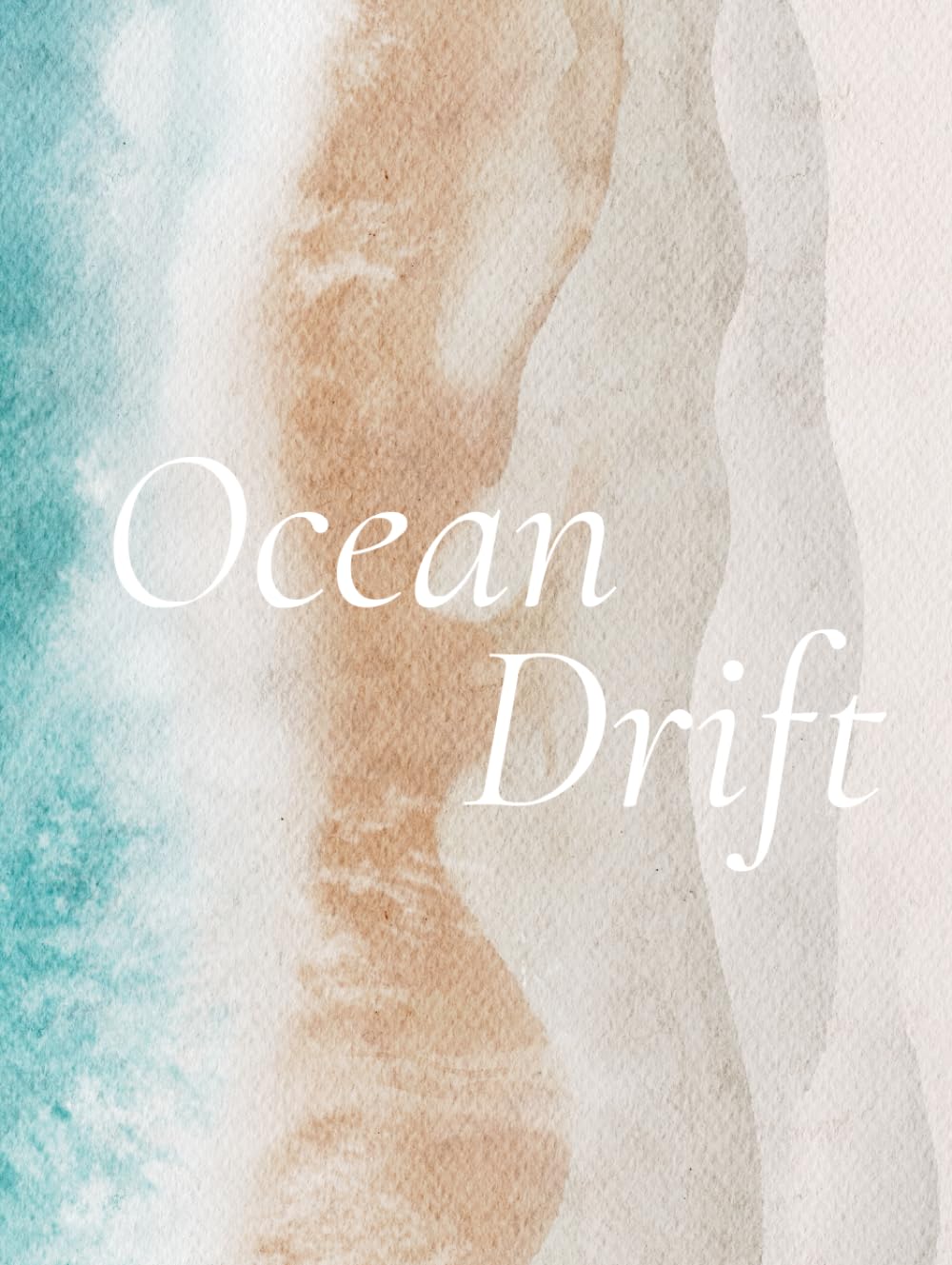 Livre de décoration Ocean Drift aquarelle, cadeau idéal pour la maison