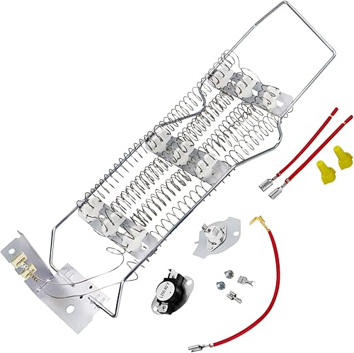 4391960 WP4391960 AP6009347 Secadora Elemento de calefacción, termostato 279816, compatible con hidromasaje, roper, estado viejo secador eléctrico y