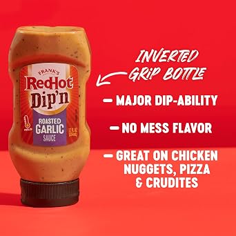 Frank's RedHot Dip'n Roasted Garlic Sauce, 12 fl oz