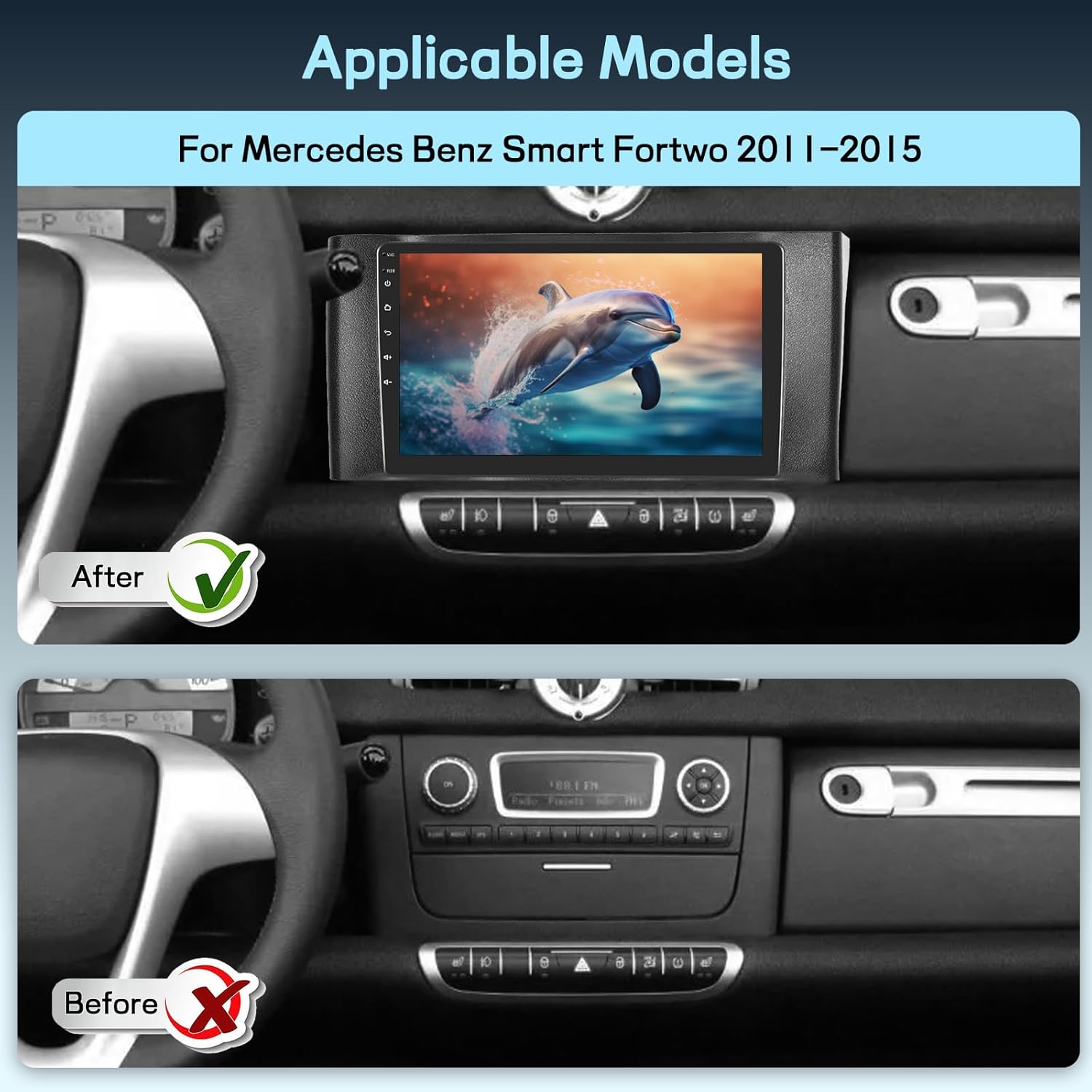 Before and After Installation in Smart Fortwo