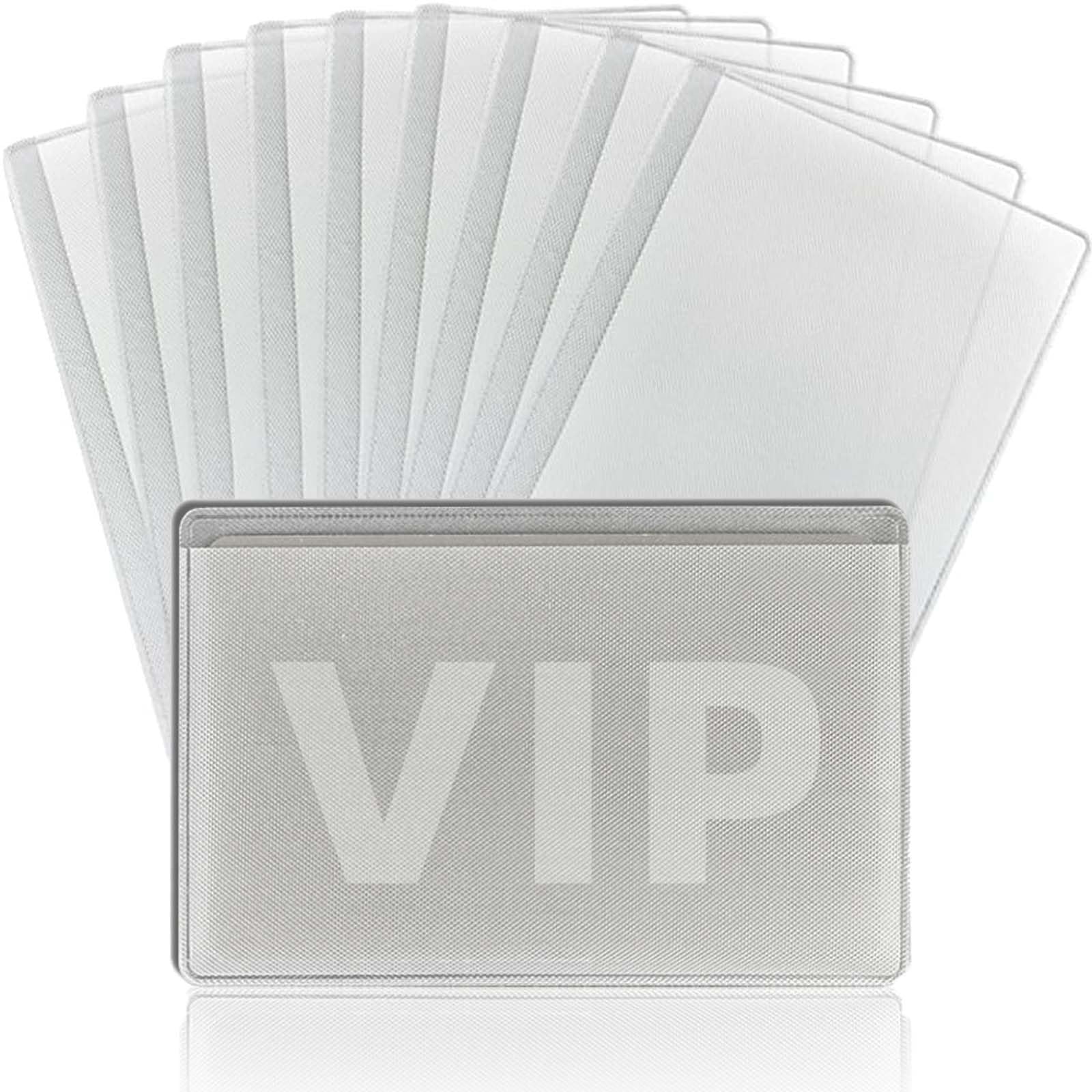 YACHUN カードケース カード保護ケース 半透明 クリア PVC製 軟質 薄型 薄手 軽量 ビニール スリーブ 保護フィルム クレジットカード ICカード IDカード キャッシュカード 名刺 大開口(10個入)