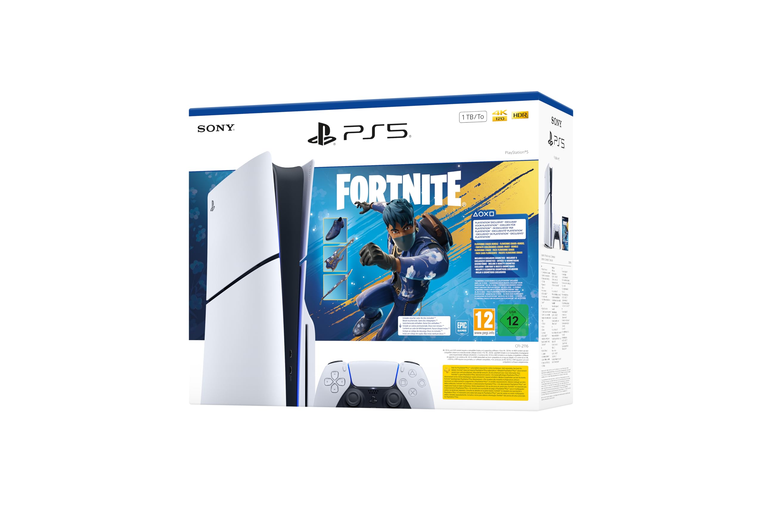 Playstation PS5 1 TB + Fortnite Flowering Chaos