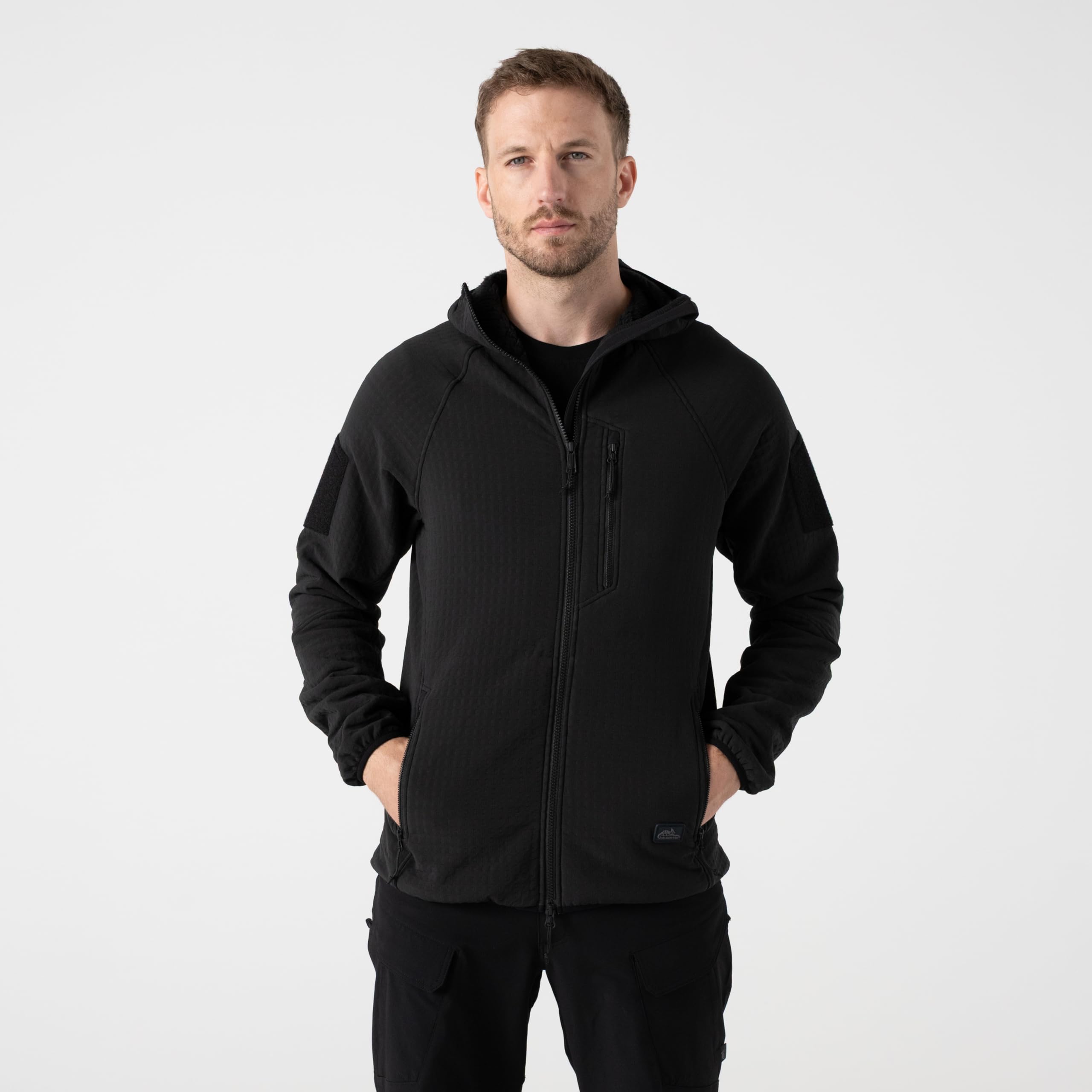 Helikon-Tex Patriot PRO Męska kurtka polarowa – kurtka outdoorowa Stormfleece – 256 g/m² ultralekka – kaptur – 5 kieszeni – zamek błyskawiczny YKK