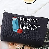 Vista 3 de G2TUP Bolsa de medicamentos para inhalador de asma, inhalador de asma, bolsa de inhalador Wheezy Livin' (Wheezy Livin')