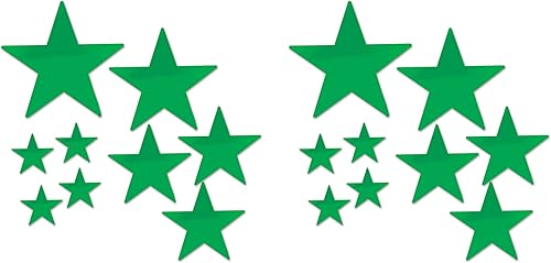 Vista 47 de Beistle 72-Pack Foil Gold Star Cutouts, Awards Night Party Decorations for Festive Celebrations, Starry Theme Decor for Wall & Table, 5
