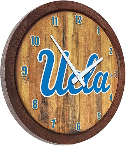 Miniatura 329 de The Fan-Brand NCAA Oklahoma Sooners: Faux Barrel Top Wall Clock Sports Team Bar Sign Décor - Home Man Cave, Party Decoration - Made On Demand