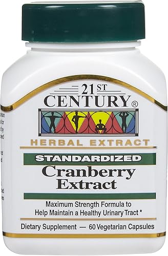 21st Century Cuidado de la salud, extracto de arándano, estandarizado, 60 cápsulas vegetales