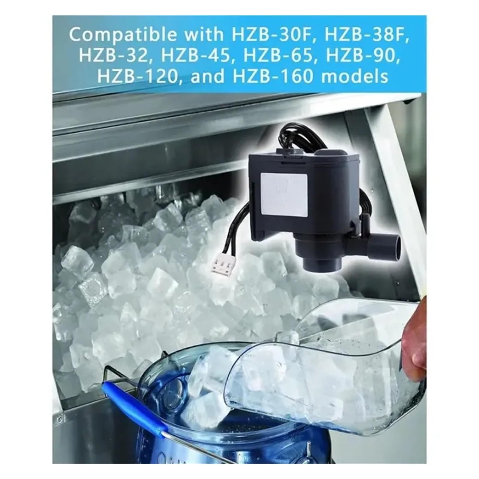 Bomba De Agua For Máquina De Hielo Compatible Con Varias Marcas Serie A98G-2X AP1200 HZB | Motor sumergible del agua del fabricante de hielo de la serie HZB del reemplazo de la bomba de circulación