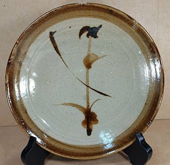 Amazon.co.jp: 濱田庄司(浜田庄司) 鉄絵皿 共箱本物保証 益子焼