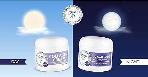 Miniatura 4 de Carson Life Crema de belleza de colágeno con vitamina E, 4 onzas, rejuvenece maravillosamente la piel y previene las arrugas, mantiene tu piel y