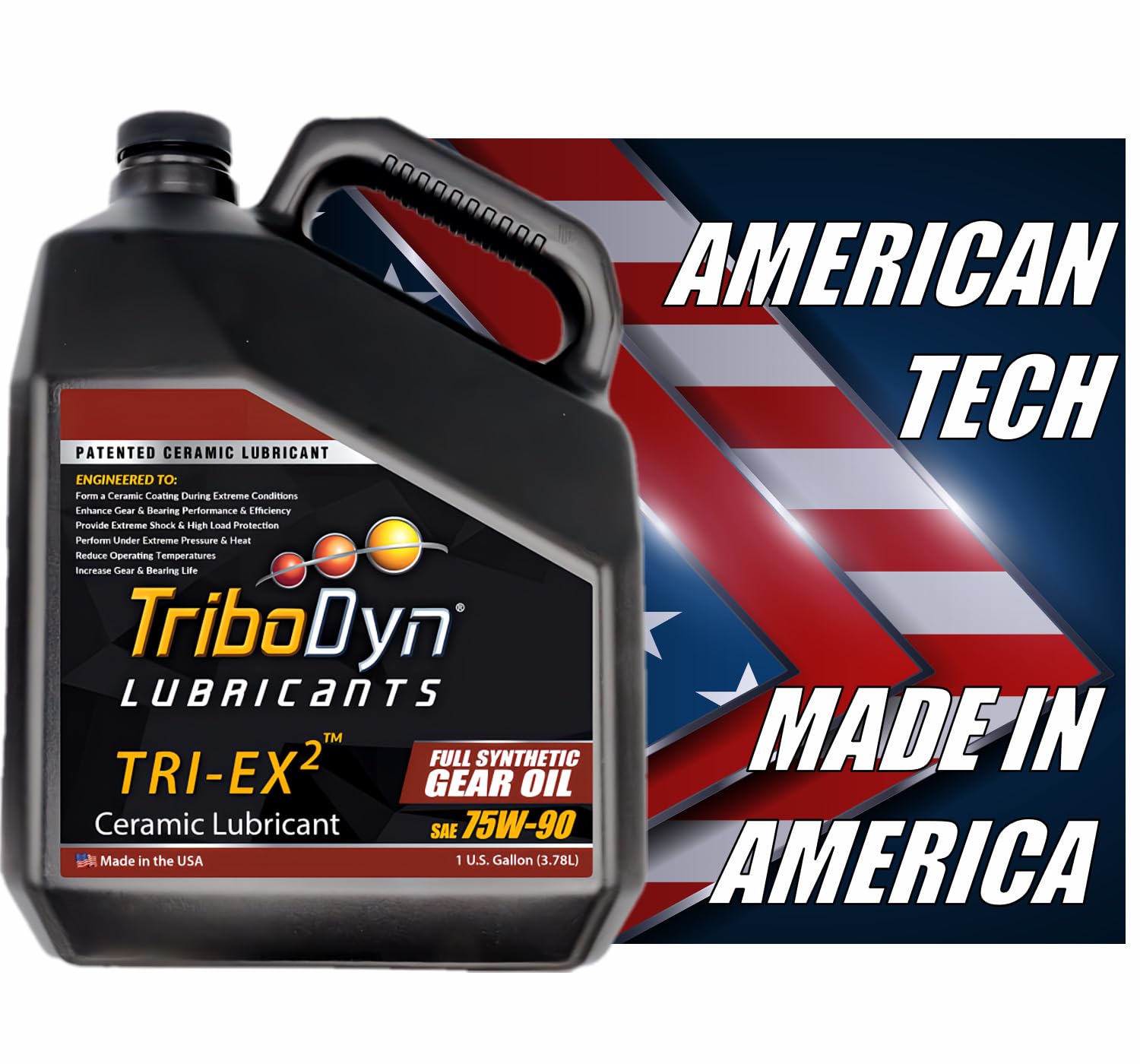 TRI-EX 2 合成 75w90 ギアオイル セラミックコーティング (1ガロン 【ユニバーサルカー】 75W-90)