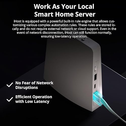Miniatura 6 de SONOFF iHost Smart Home Hub, puerta de enlace de control central 2G, servidor local privado para automatización segura del hogar, compatibilidad con