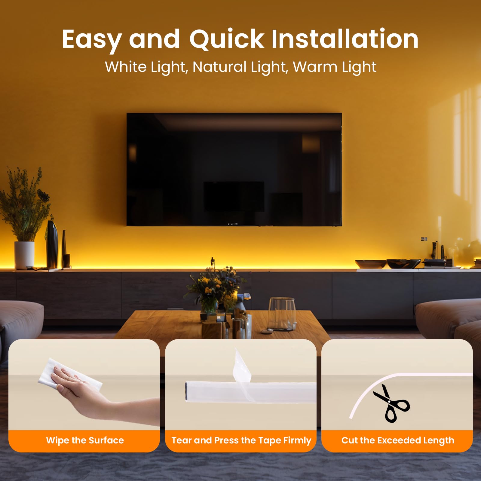 Tira LED Neón COB Regulable 220V [25M, Blanco 6000-6500K], IP65 Impermeable Flexible, 320 LEDs/m Tira LED FCOB CRI85+, Cortable cada 10cm, Decoración para Hogares y Tiendas
