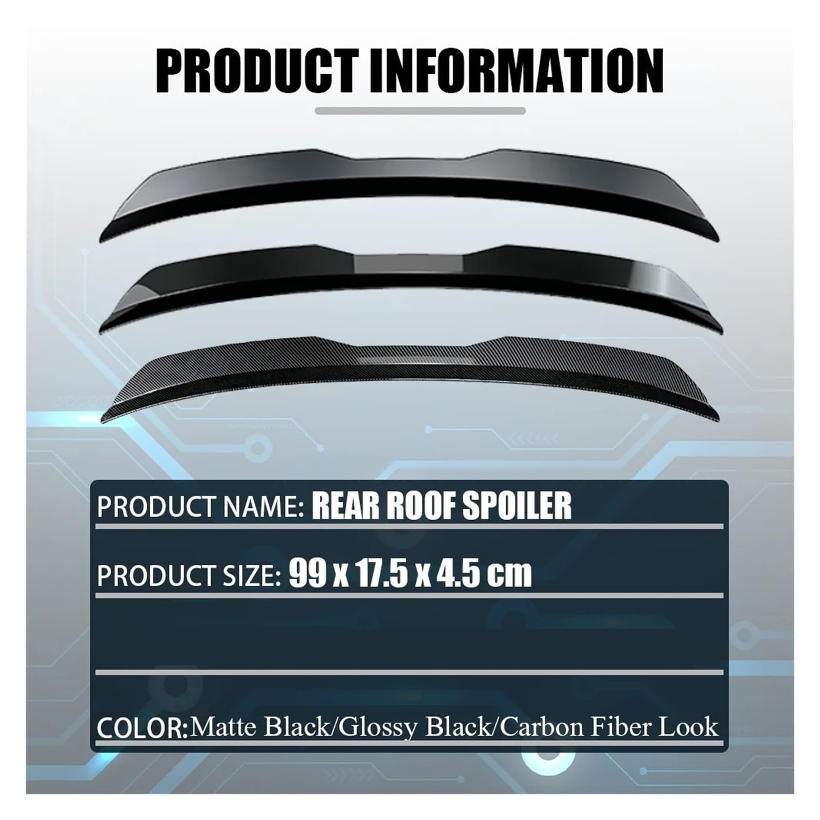 Spoiler sul tetto posteriore Per Alfa Per Romeo Per Giulietta 2016-2020 Decorazione Alettone Posteriore Per Auto ABS Spoiler Posteriore Per Auto Spoiler Per Labbra Per Auto Spoiler posteriori per auto