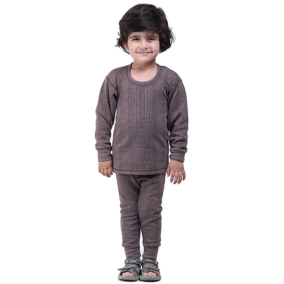 UCARE Insider Kids Thermal/Winter Wear/Warmer for Girls and Boys, 1 Upper and 1 Lower