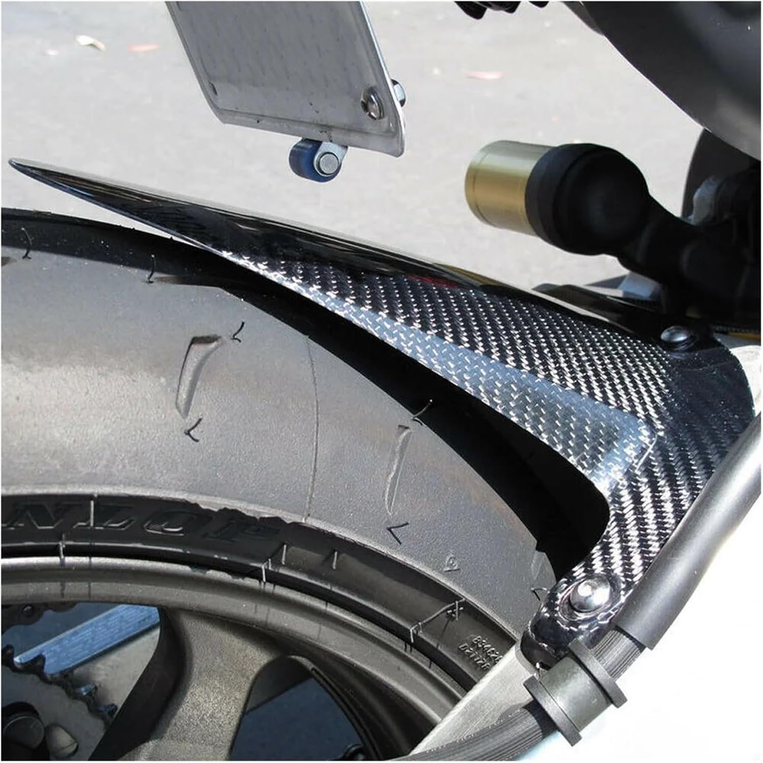 Fit For Honda CBR600RR CBR 600 RR F5 2007-2012 Motorcycle Wheel Hugger Mudguard Mud Splash Guard Carbon fiber pattern pattern pattern