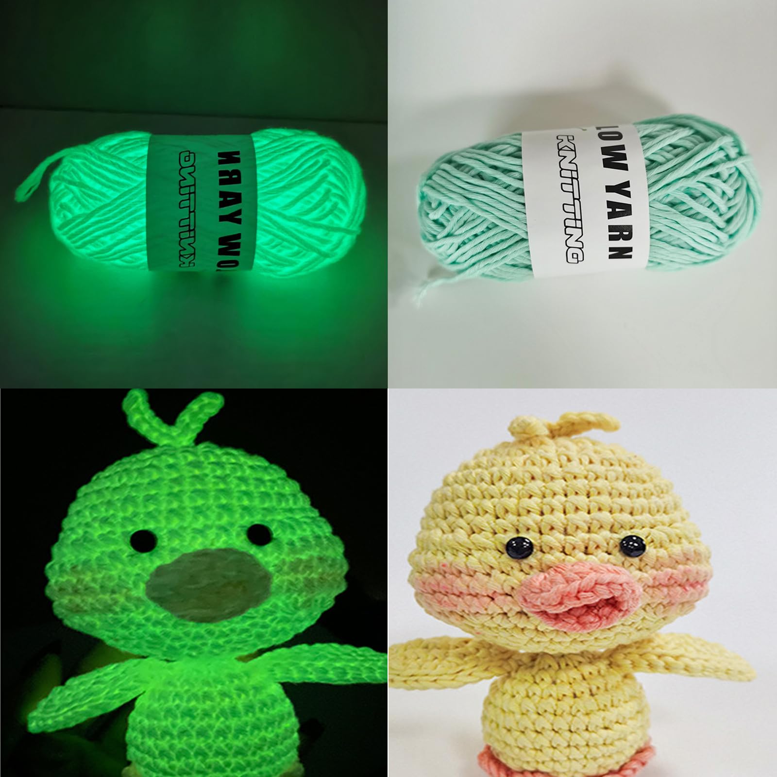Glow In The Dark Garen Om Te Haken, Lichtgevend Haakgaren Fluorescerend Borduurgaren Knutselen