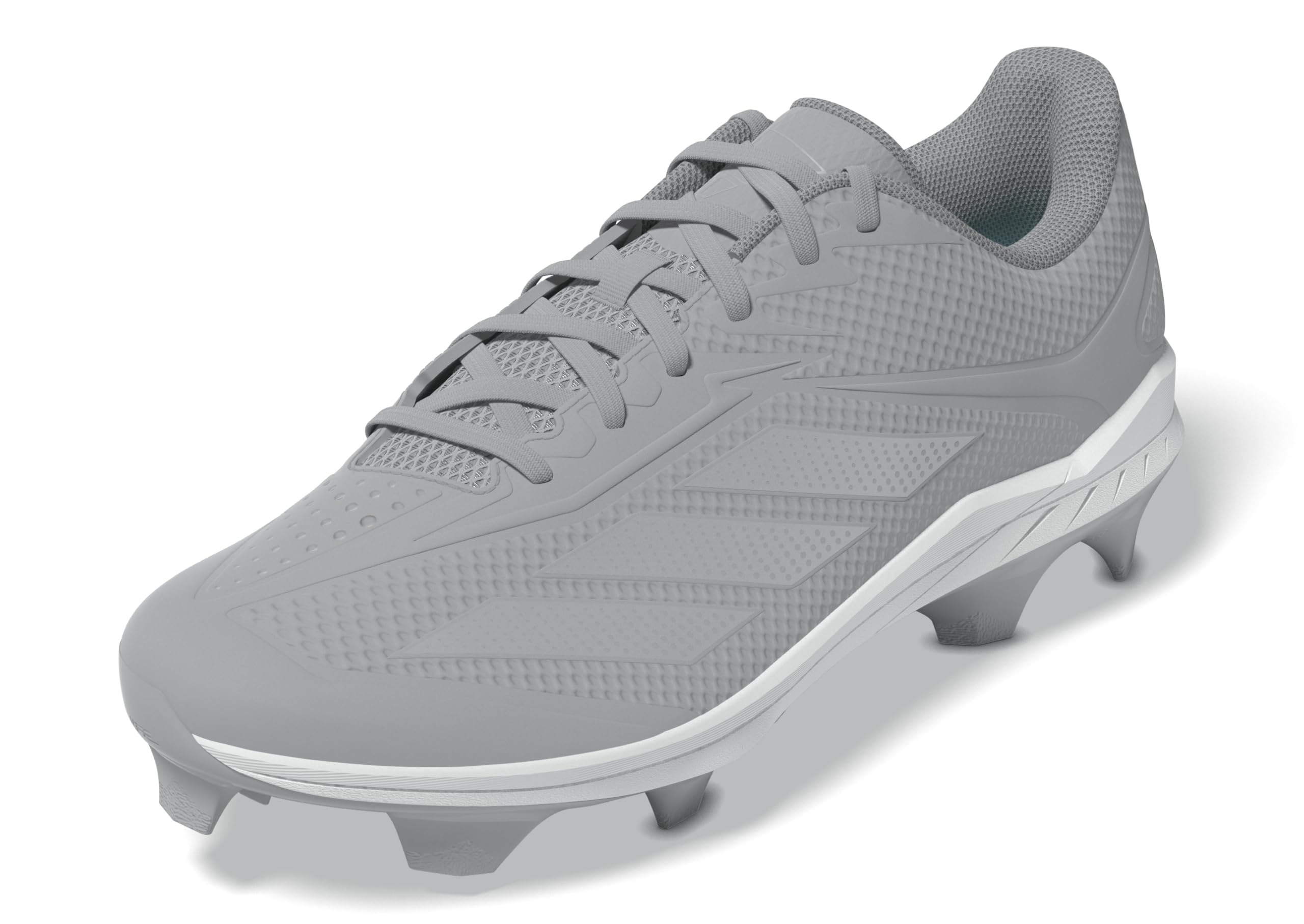 Photo 1 of adidas Men's Adizero Electric 2.0 TD TPU Baseball, Team Light Grey/Silver Metallic/Team Light Grey, 9