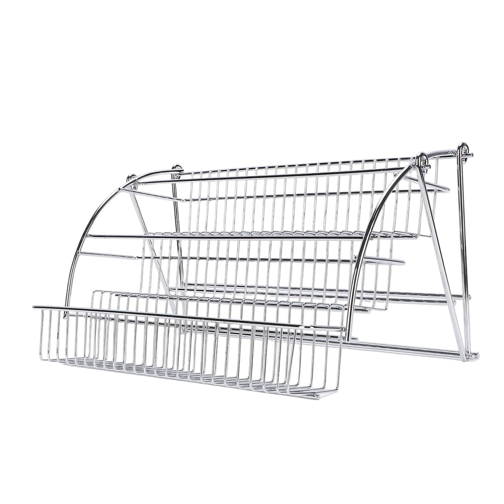 Herunterziehbares Gewürzregal, Robuster, Platzsparender Organizer aus Eisen für Oberschränke, Mehrstufiges Design für Effizientes Kochen, 1 Einheit