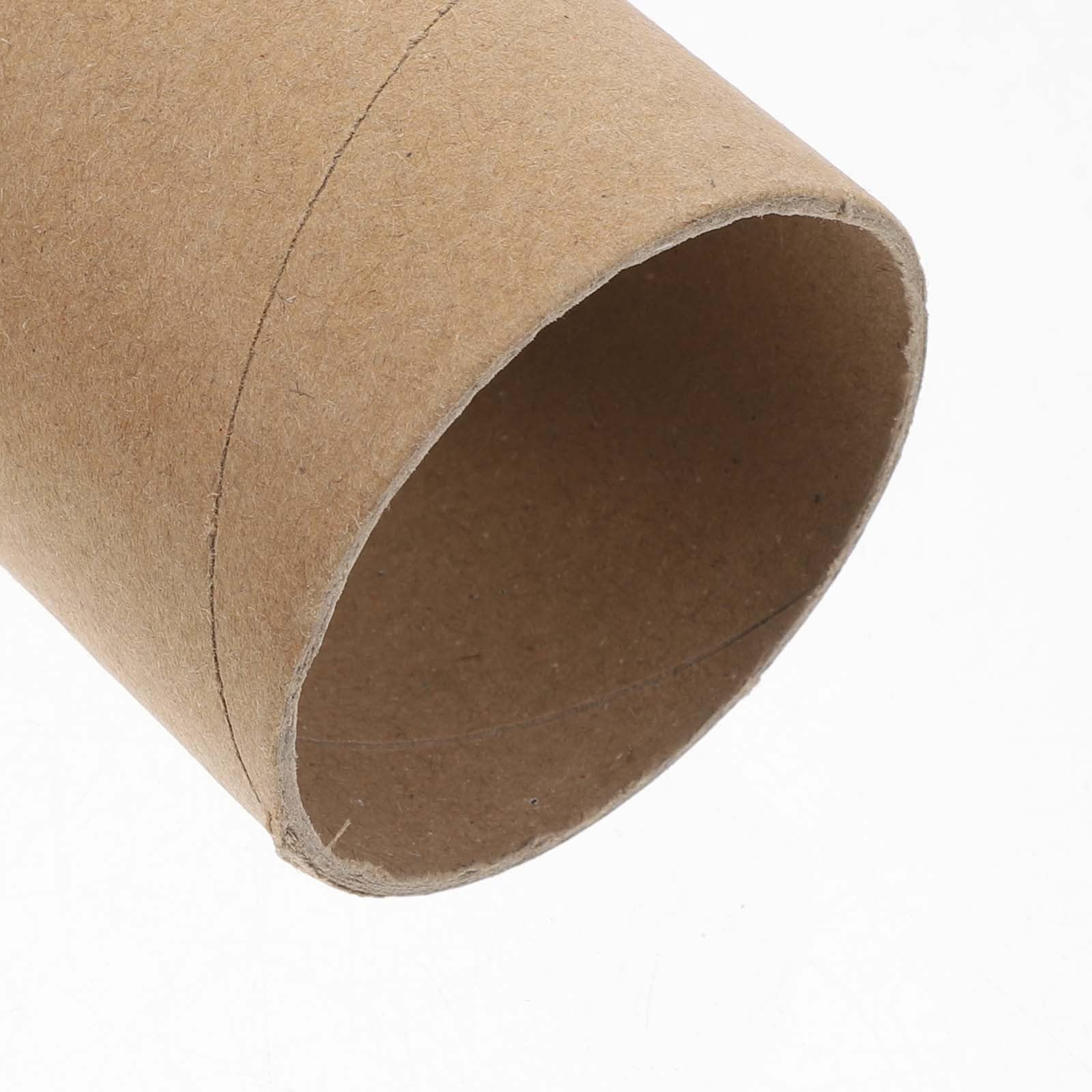 30 tubos redondos para manualidades - Tubos cilíndricos de cartón de 10 x 5,2 cm para manualidades - Rollo de papel de cartón en blanco para pintar - Materiales para infantiles para